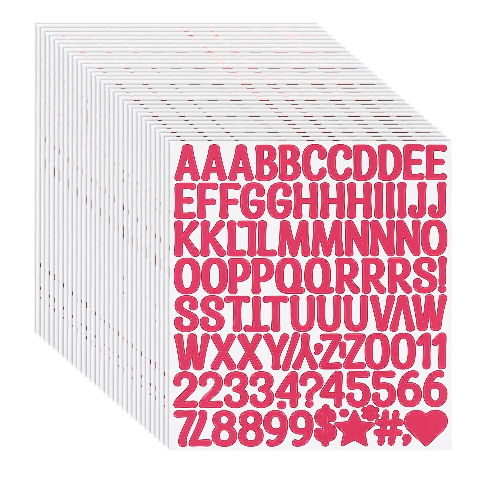 Autocollants chiffres et lettres magenta PATIKIL pour résoudre vos besoins d'étiquetage