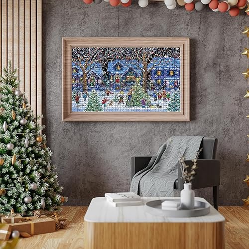 Miniatura 6 de Rompecabezas de Navidad para adultos de 1000 piezas, rompecabezas de Navidad para mujeres, hombres y familias, decoraciones de Navidad perfectas