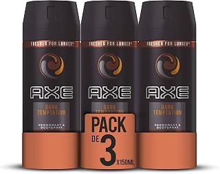 AXE Desodorante Bodyspray Dark Temptation - Pack de 3 x 150 ml (Total: 450 ml)