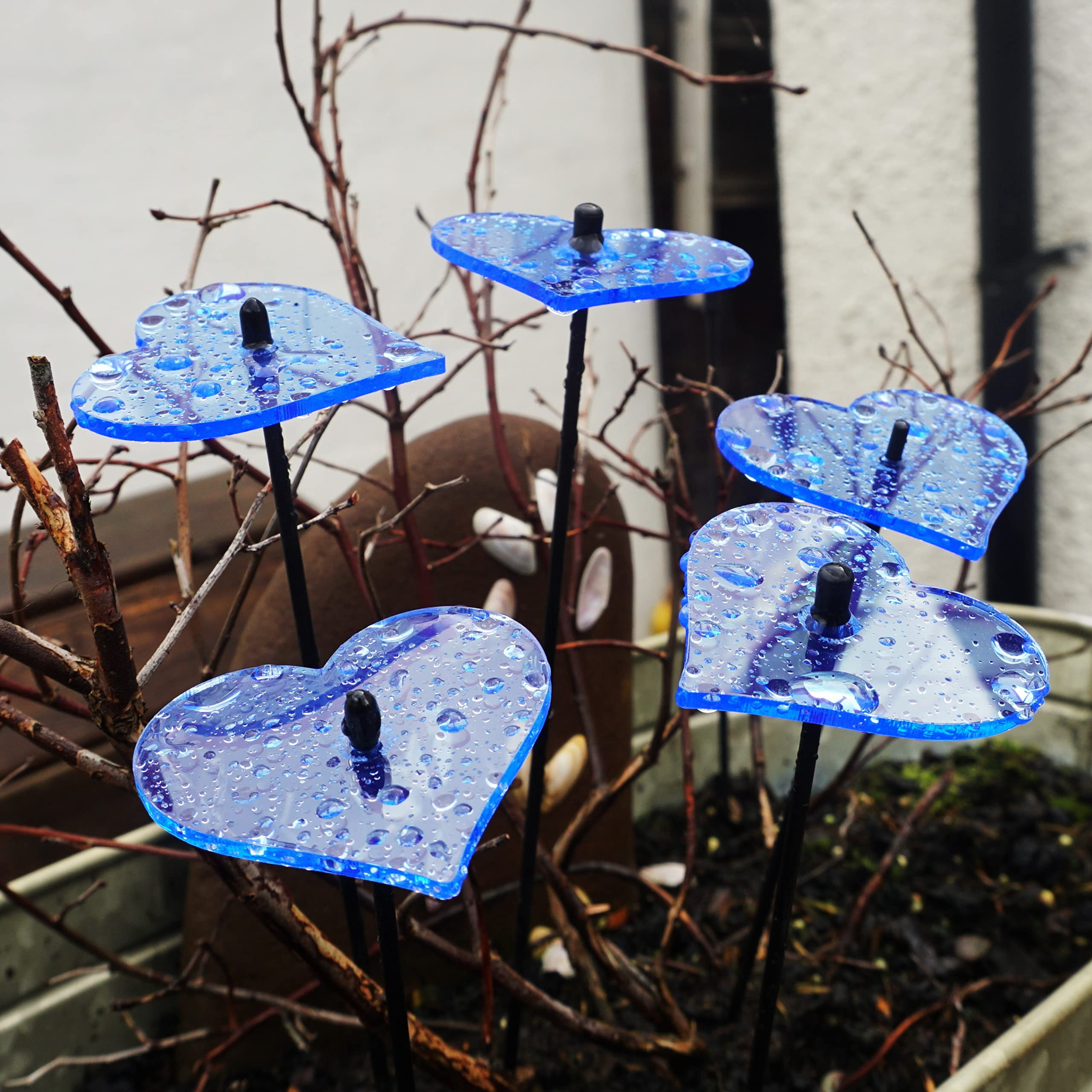 Cuori Incandescenti SunCatcher Ornamenti da Giardino 5 pali Decorativi