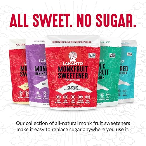 Miniatura 7 de Lakanto - Edulcorante de fruta del monje, sustituto de azúcar 11, keto, sin OGM