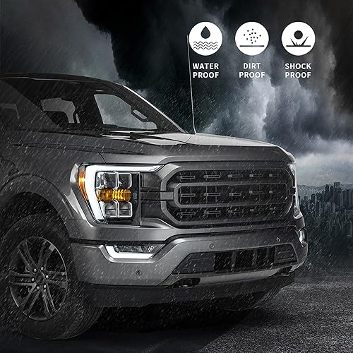 Miniatura 5 de VLAND - Faros delanteros LED de doble haz compatibles con Ford F150 XL de 14 generación, XLT, Lariat, Tremor, Raptor, King Ranch, Platinum, Limited