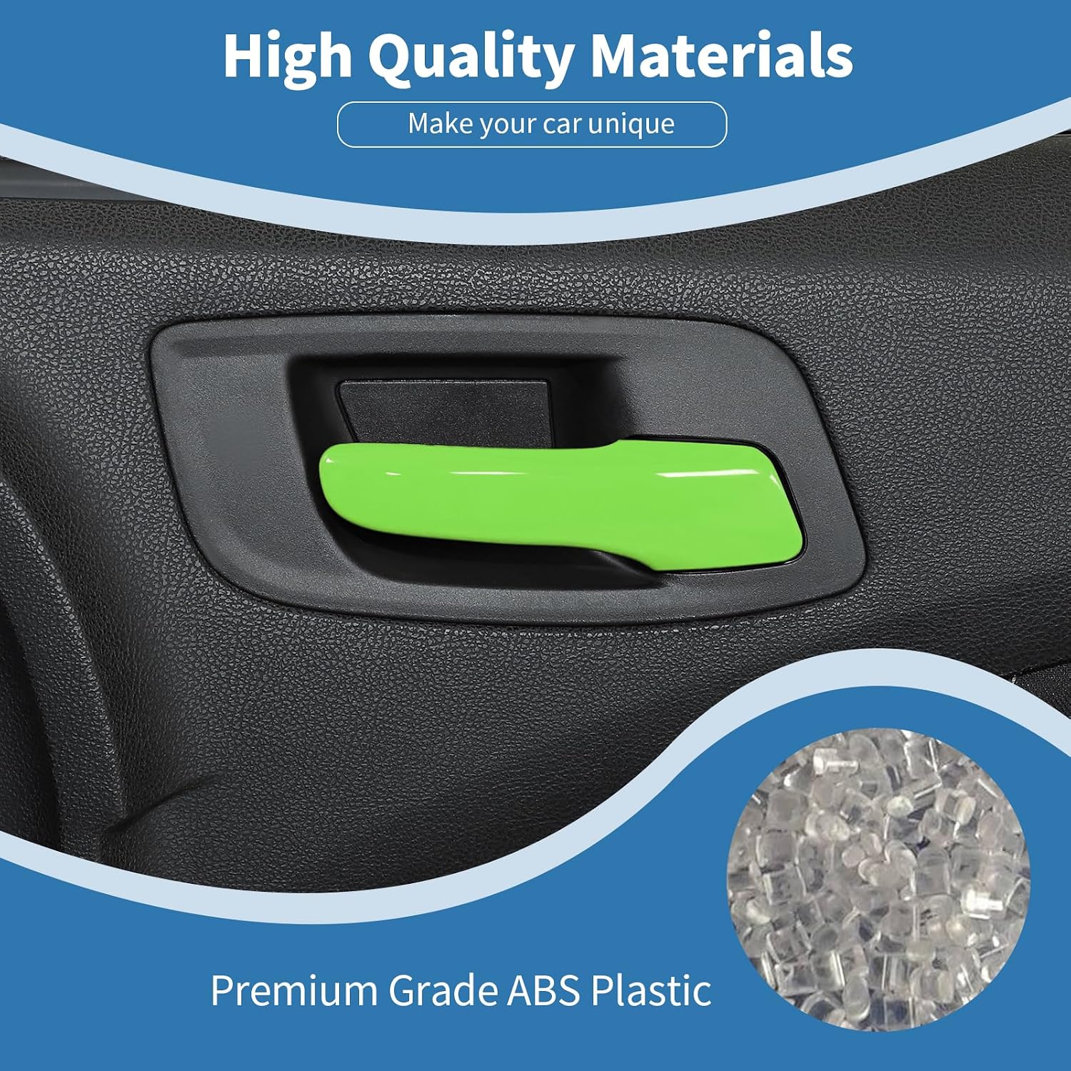 for Charger Inner Door Handle Trim Fit for Dodge Charger/Chrysler 300C 2011-2023 Green Interior Accessories 4pcs