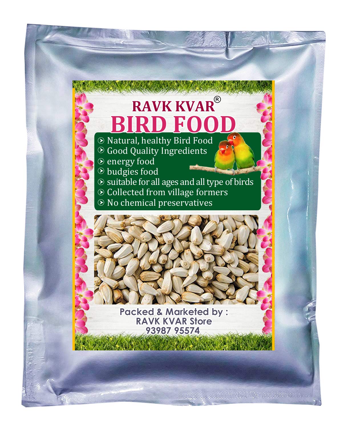Bird Food/Bird Feed for All Birds Organic Safflower Seeds (1 kg) (B09N2PMLKL) Amazon Price History, Amazon Price Tracker
