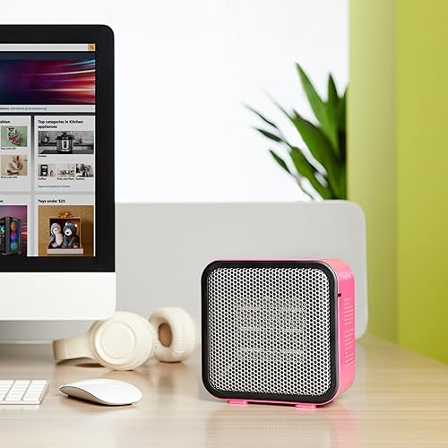 Miniatura 6 de Yaxa Basics Calentador de espacio de cerámica, mini calentador para escritorio de oficina, calentador portátil de tienda de campaña