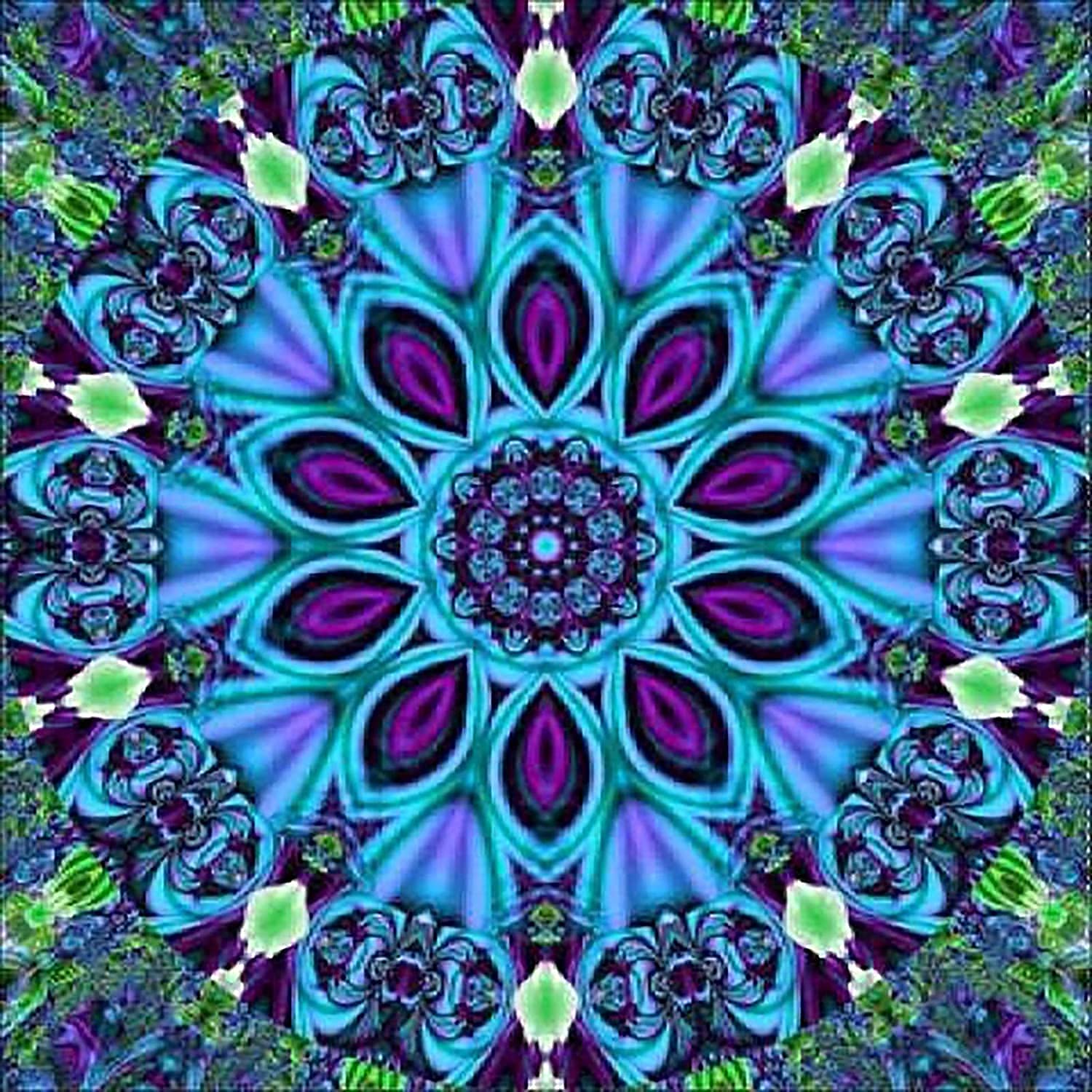 Youny 5D DIY Diamond Painting Full Round Drill Kits for Kids and Adults,Mandala Diamond Embroidery Cross Stitch Pictures Arts Craft for , Round Drill-Mandala, 35x35, YNY-A-ELDD0006136-35x35