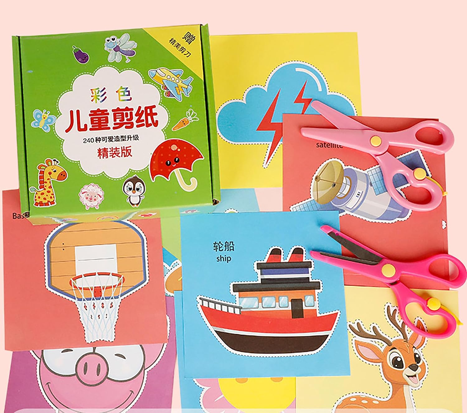 Colorful Origami Paper, 400 Pcs 5.9 Inch Square 20 Colors Fold Paper for Art Handmade (400, 20)