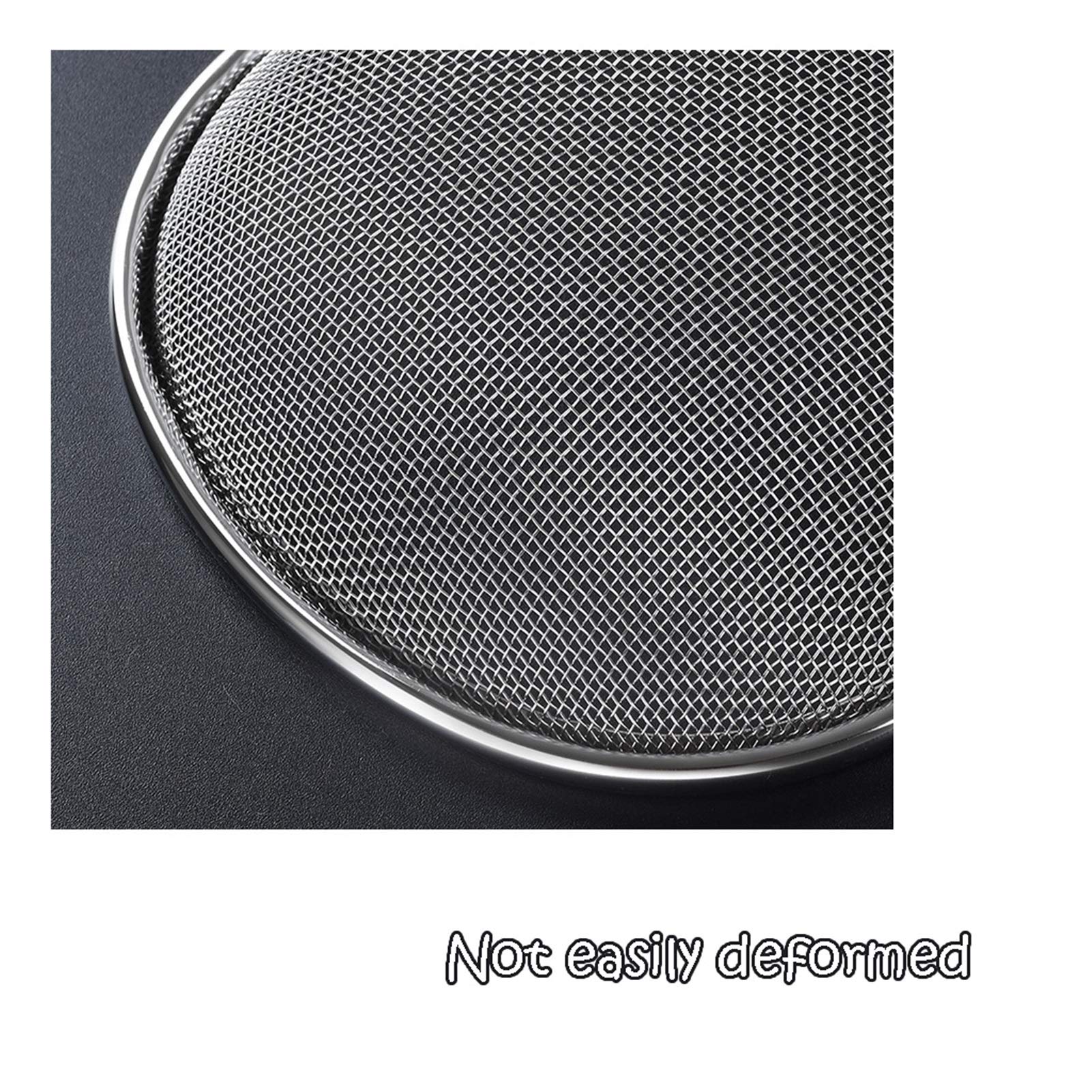 Schaumlöffel Sieb Schöpfkelle Premium-Edelstahl-Mesh-Mesh-Sieb mit Griffgriff feines Mesh-Lebensmittelsieb Küchengeschenk-Küchenversorgung mit breitem Ohrdesign Schaum Abseihlöffel (Color : A)