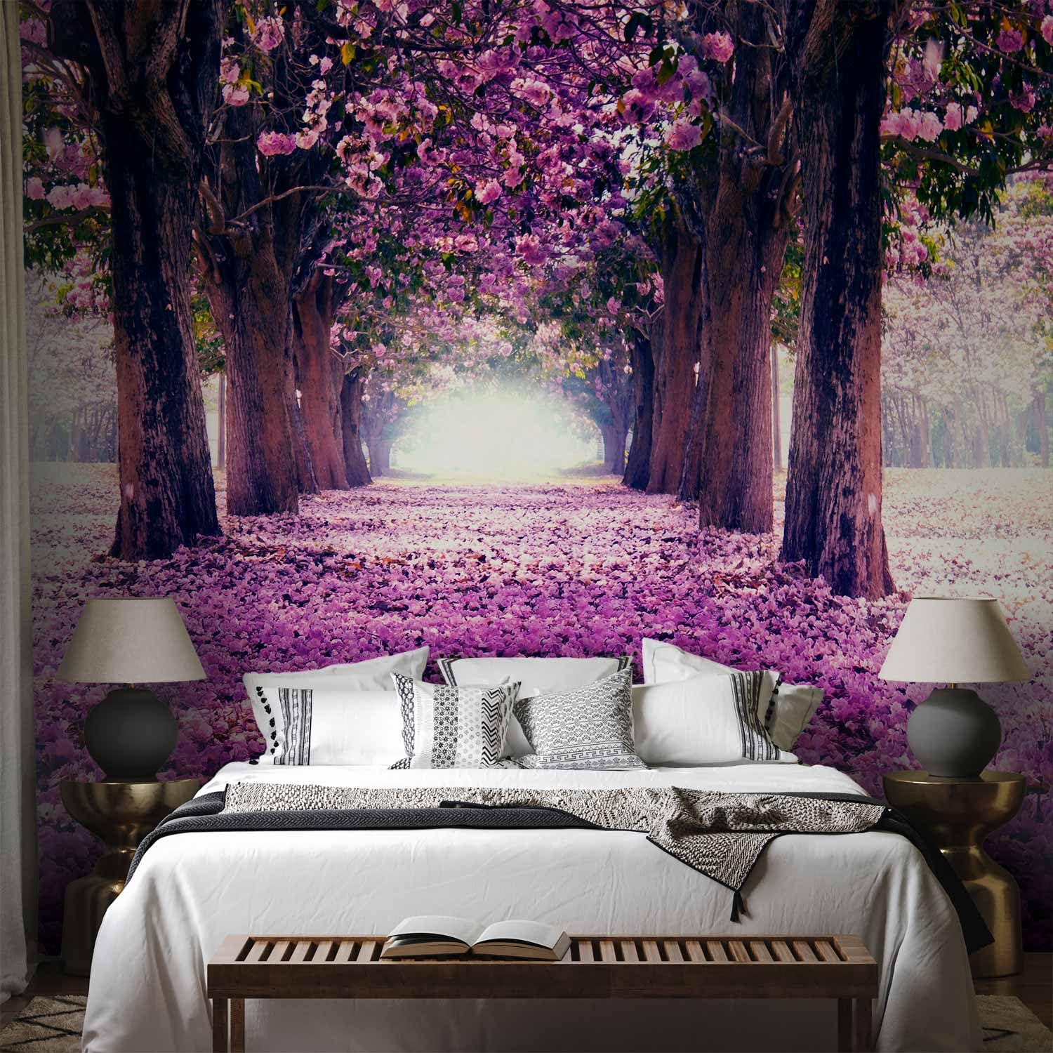 murando - Fototapete Vlies Weg, 400x280 cm, Schlafzimmer, Wohnzimmer | Full HD Druck, 3D-Effekt, lichtbeständige Farben, ideal fürs Wohn- oder Schlafzimmer, schnelle Montage, lichtbeständig, edel