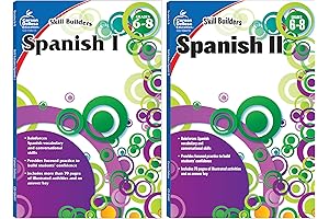 Carson Dellosa Vocabulary Builder for Kids: Learning Spanish in 6th–8th Grade