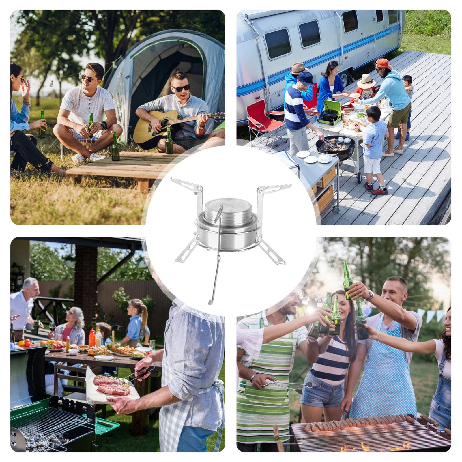 Support de camping, trépied portable multifonction robuste