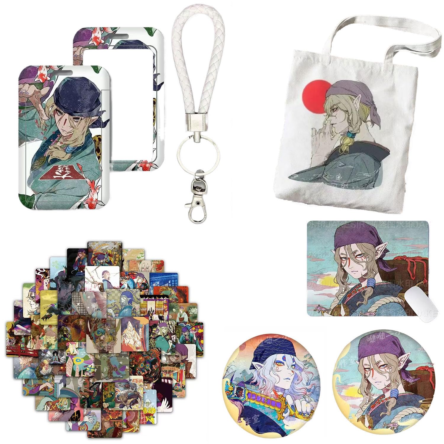 Amazon.co.jp: OPBRY モノノ怪 薬売り 福袋 5点セット トートバッグ  