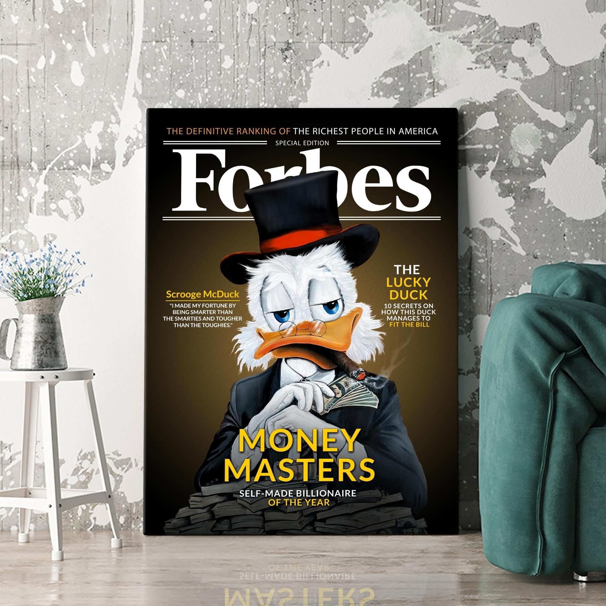 Artmazing | Quadro da parete XXL 55 x 80 cm su tela | Dagobert Forbes | Telaio in legno massello certificato FSC | Stampa artistica di qualità per soggiorno, camera da letto, cucina e ufficio