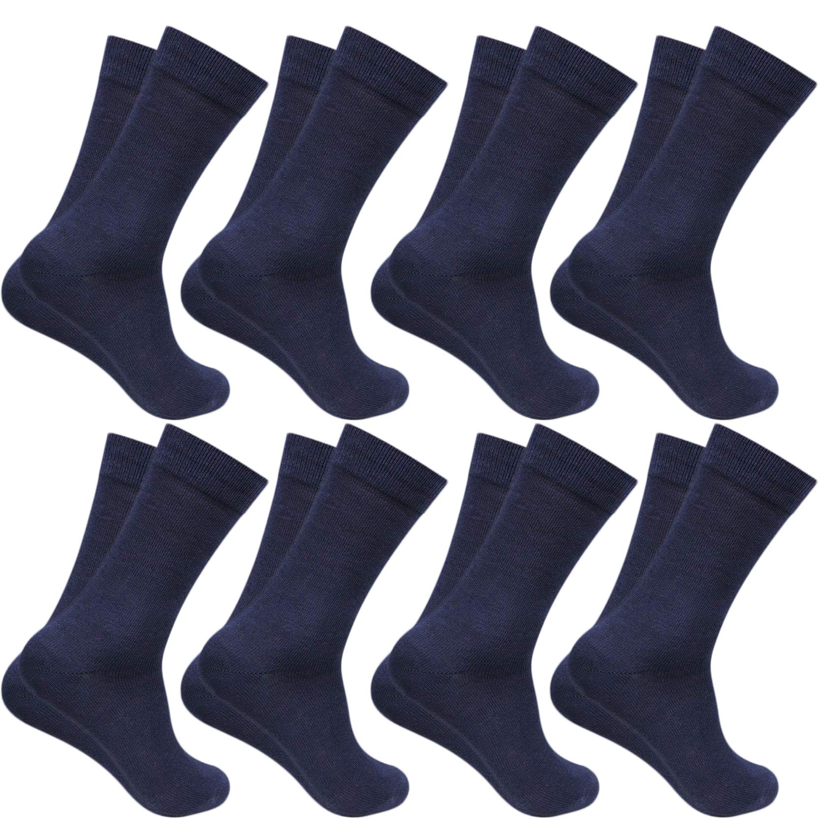 Organic Cotton and Bamboo Men's Formal Socks Pack of 8 (Free-size)-image-32