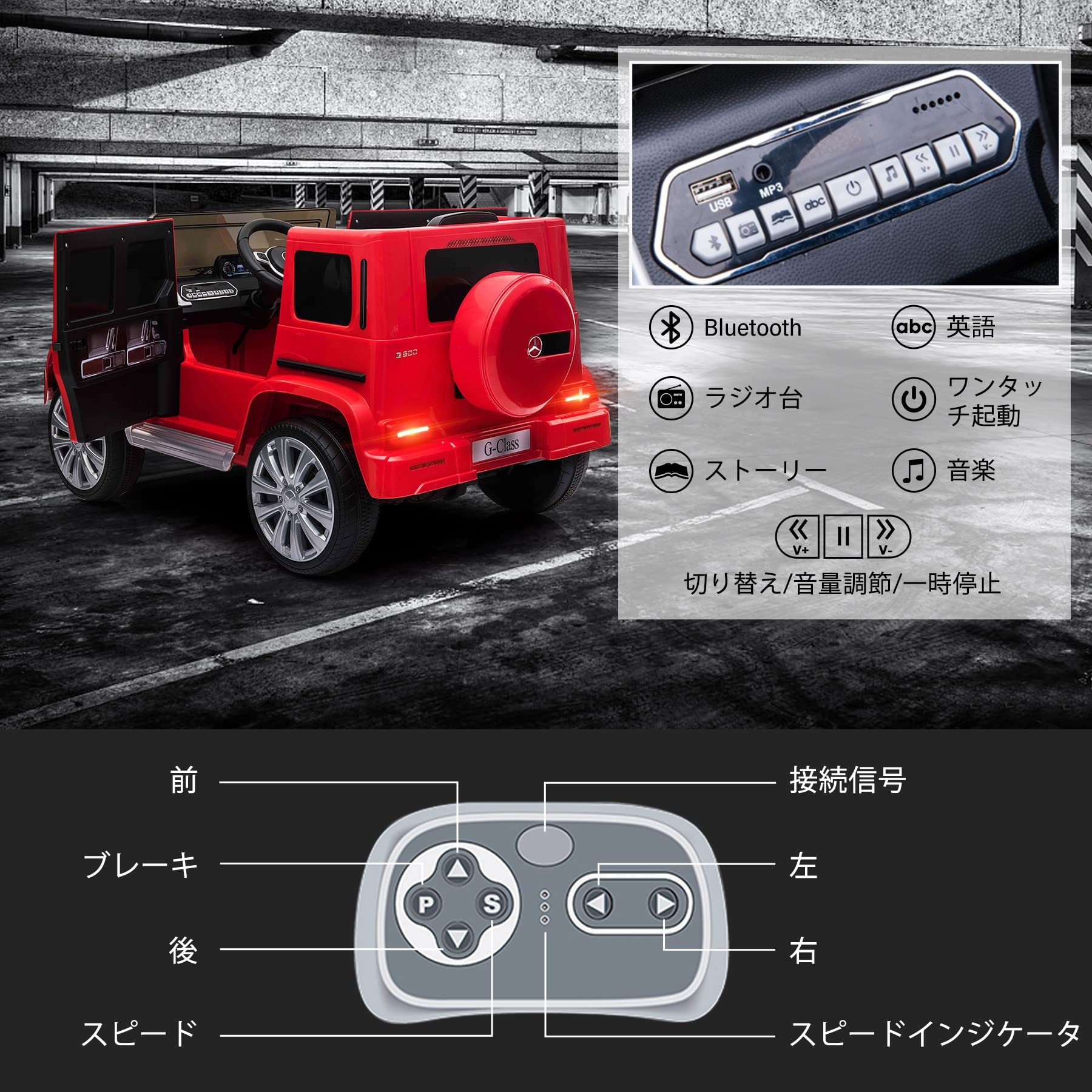 Amazon.co.jp: 電動乗用カー 乗用ラジコン Mercedes Benz G500