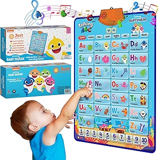 Baby Shark Alphabet & Number Learning Toys by Pinkfong, Educational Toddler Gift Set for Ages 1-3, Musical Mat, ABC Poster, Room Decor, Activities & Games, Baby Shark Toys for Boys & Girls Ages 2-4