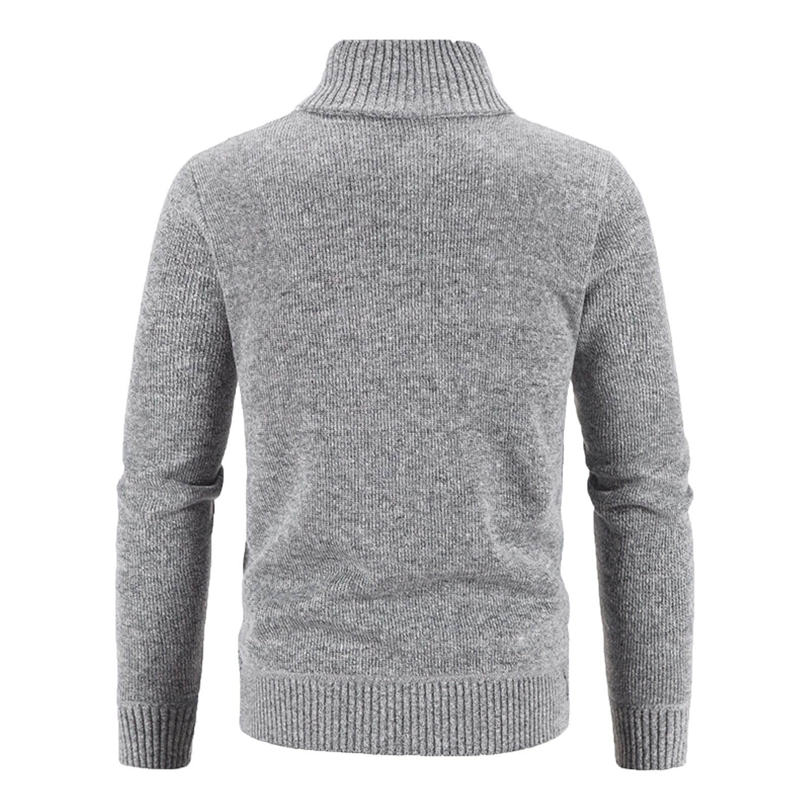 Cardigan da uomo lavorato a maglia con cerniera spessa lavorato a maglia con cerniera cardigan maglione collo finto slim fit giacche full zip cardigan con tasche con cappuccio