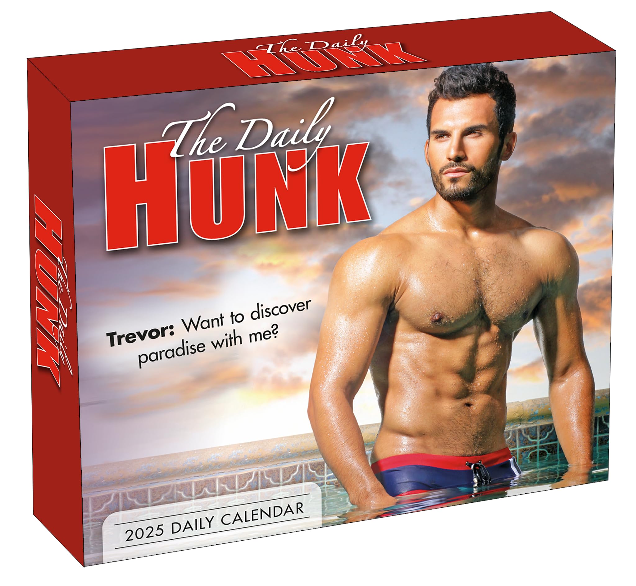 The Daily Hunk Desk Calendar 2025