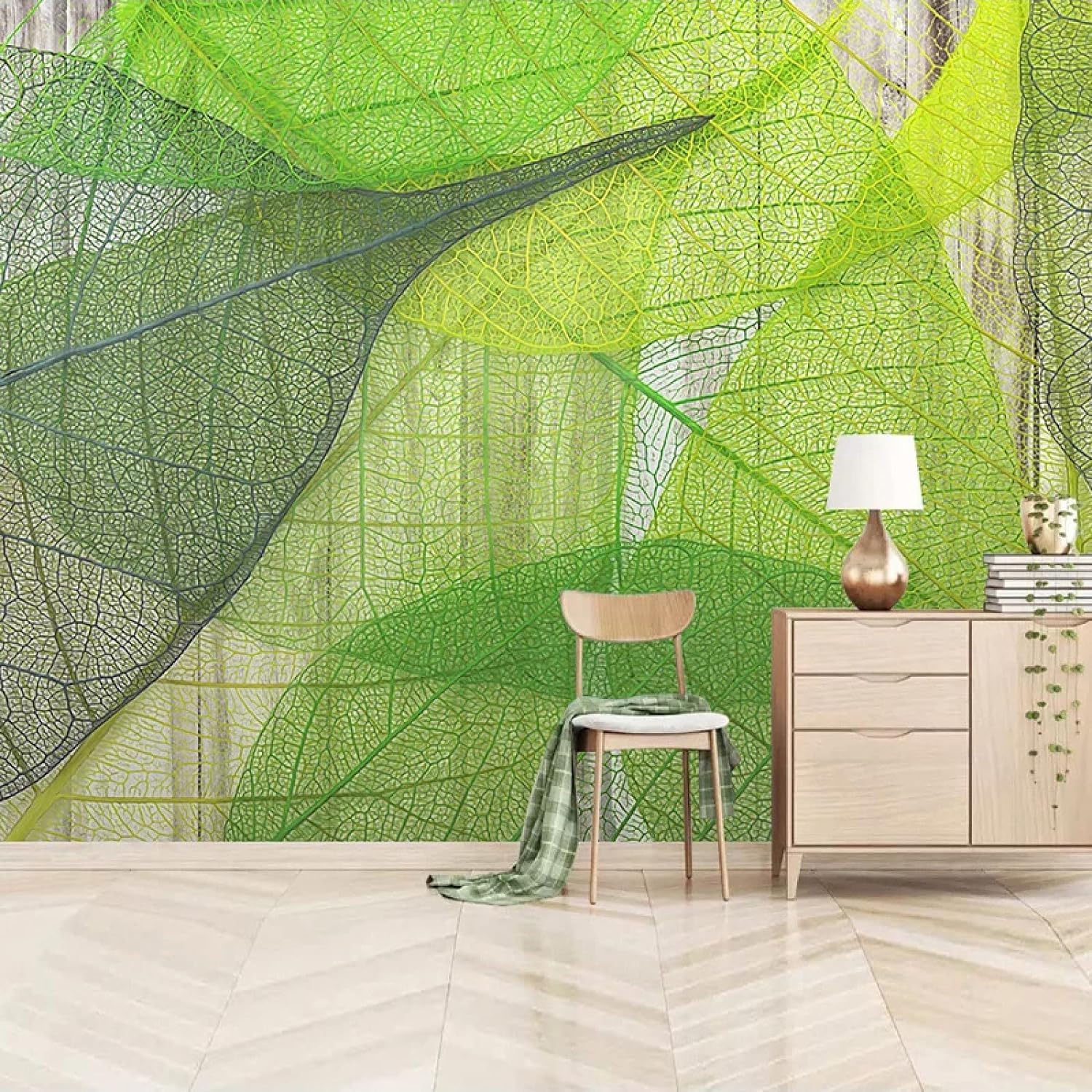 Autocollant mural repositionnable pour masquer les imperfections d'un mur