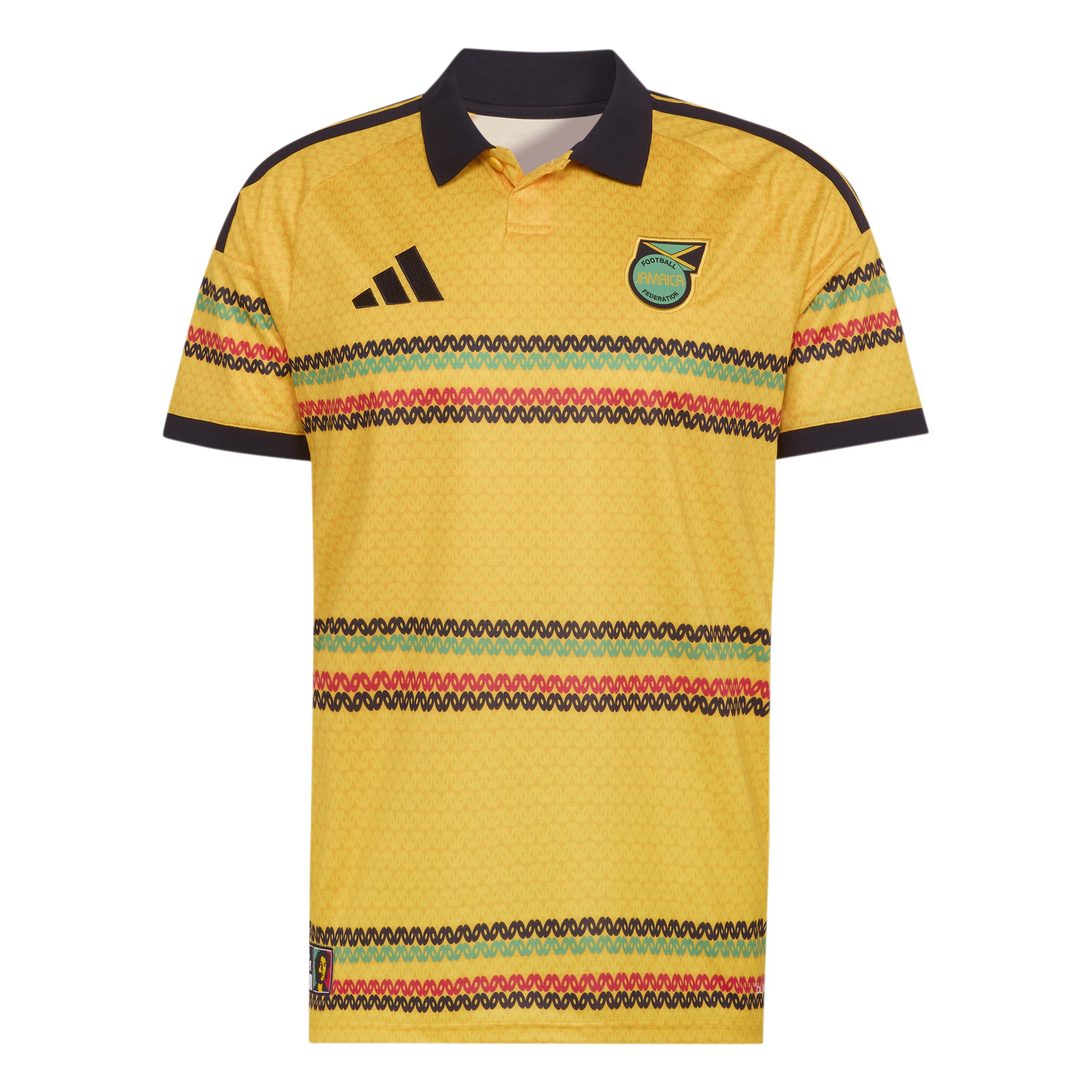 adidas Mens Jamaica 26 Home Replica Jersey, Bold Gold, XL