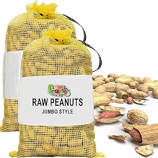 Fruidles Raw Peanuts, Raw Peanuts in Shell, Great for Boiling, Squirrels Feed, Birds Feed and Wildlife, 2 Pound Bag (2-Pack)