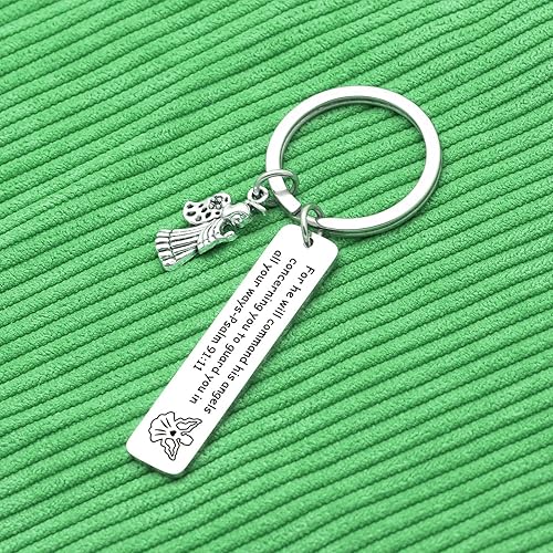 Miniatura 5 de Joyería religiosa Biblia Versículo Llavero Bautismo Joyería Confirmación Regalo