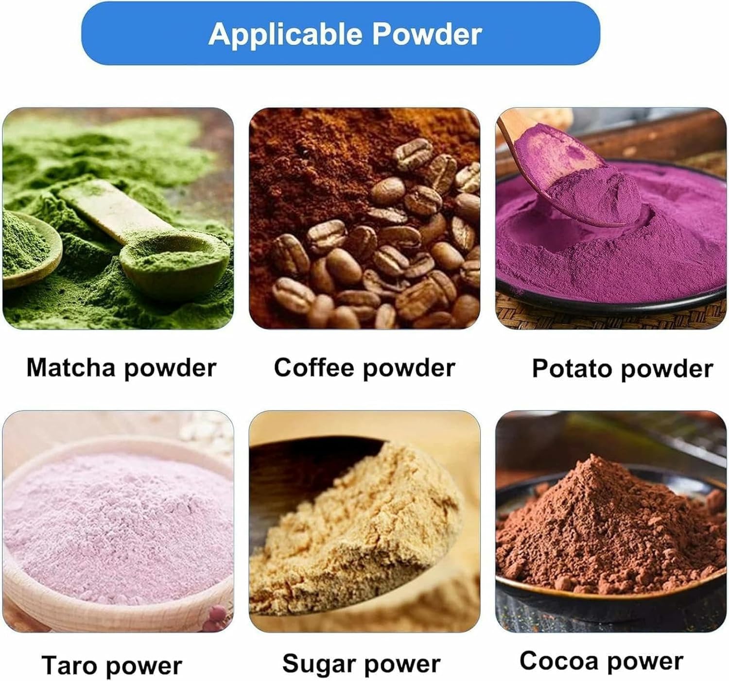 Automatic Dispenser of Fruit Powder, 3.5 L, Fructose and 5 L Doser, for Cream, Sugar, Cocoa and Coffee ~/