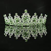 Vista 242 de Kamirola - Corona de reina y tiaras corona de princesa para mujeres y niñas, diademas de cristal para novia, princesa para bodas y fiestas (01)