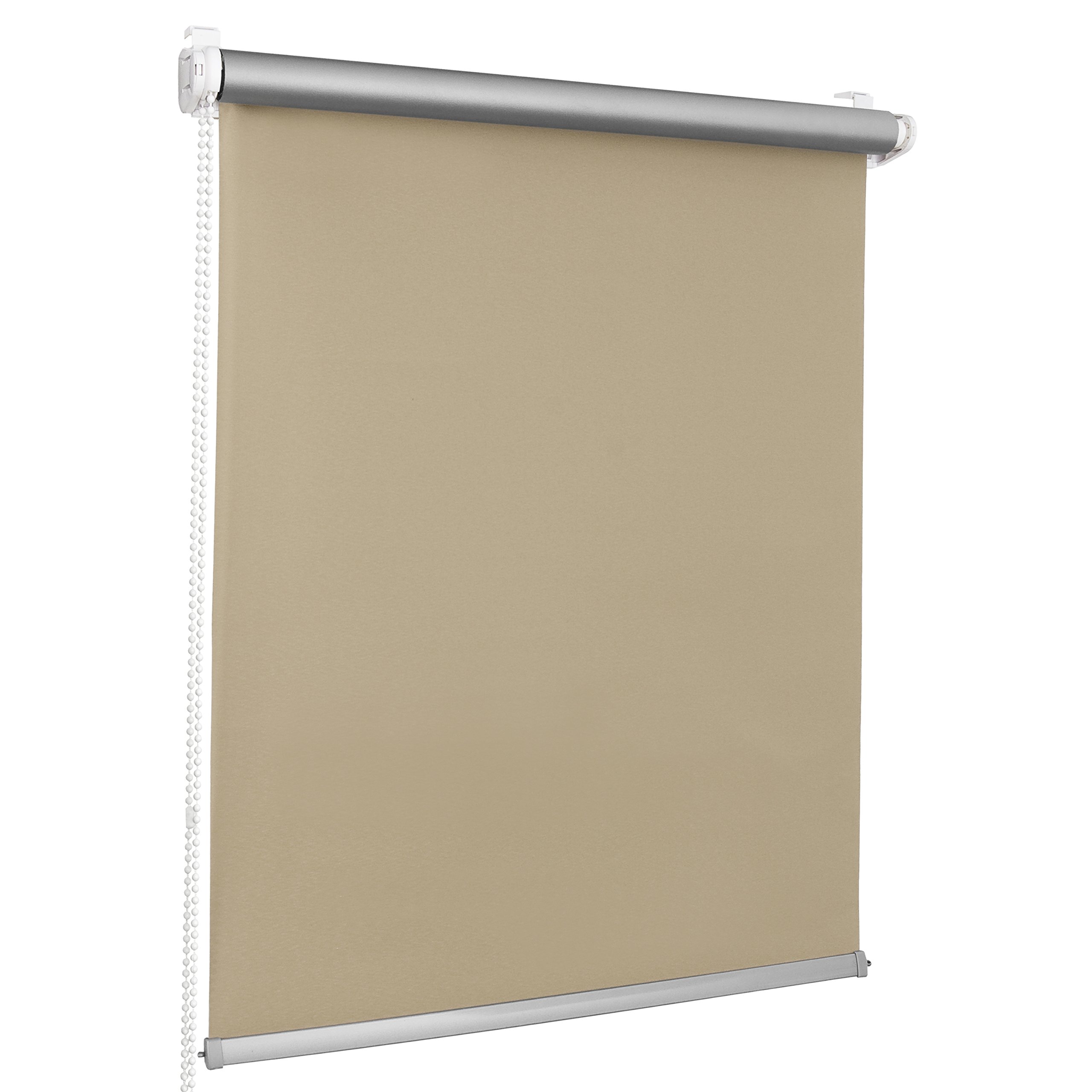 Rollmaxxx Roleta z poliestru, beżowa, 80 x 215 cm