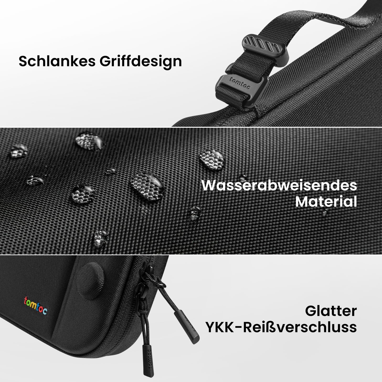 tomtoc Slim Tasche Kompatibel mit Nintendo Switch 2 (2025), Geruchlos Ultradünn Case für Konsole und 12 Spiele, Hartschalenetui Schutzhülle Tragetasche mit Original-Patent und Militärstandard-Schutz