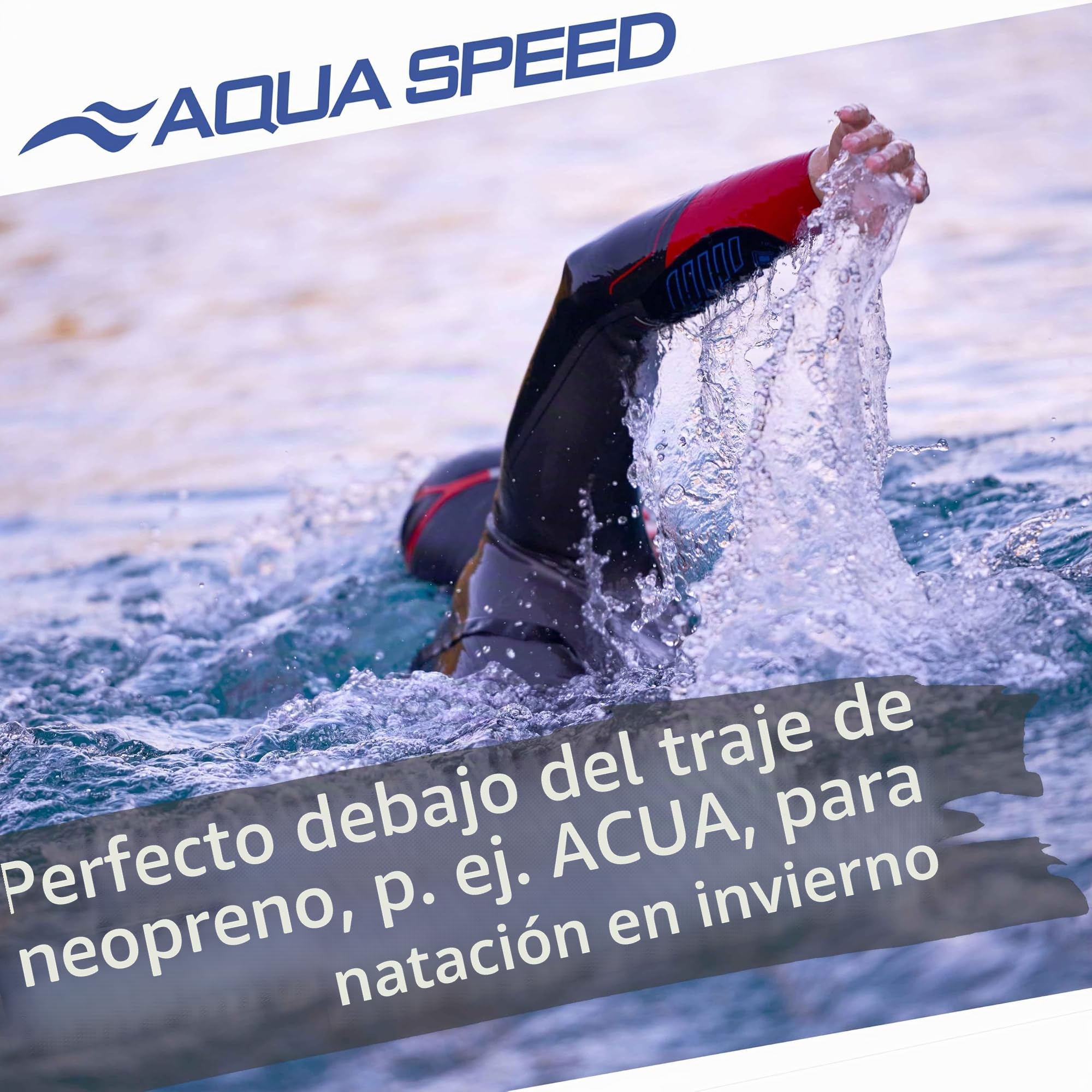 Aqua Speed - Set - Bañador de Hombre Blake REVO | Jammer | Protección UV | Resistente al Cloro