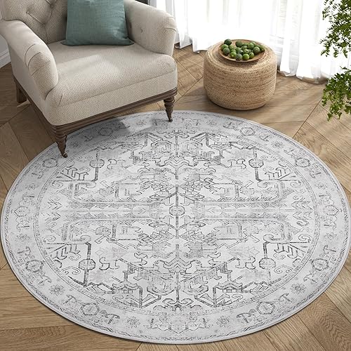 Miniatura 29 de jinchan Tapete de pasillo o cocina lavable, de época, reverso de hule antideslizante, ultradelgado, floral, para dormitorio, baño, lavandería y sala