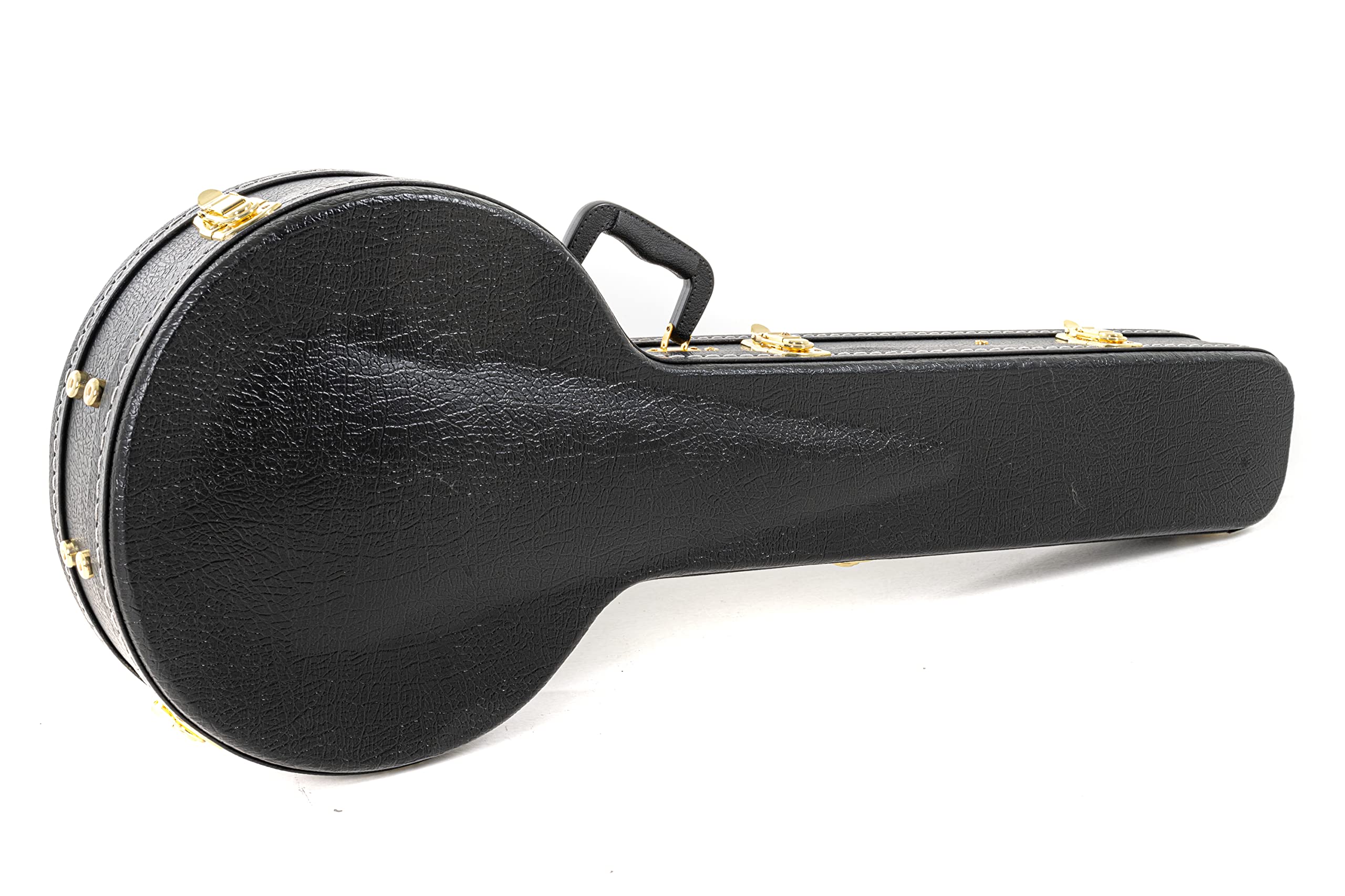 GEWA Custodia per banjo Flat Top Economy - Valigia per banjo a 5 e 6 corde - Anima in legno - 4 serrature cromate - 1 con chiave - Rivestimento in similpelle - Interno in velluto nero