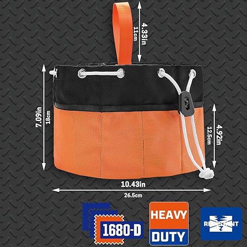 Miniatura 2 de Bolsas de tornillos de 16 bolsillos, bolsa de piezas pequeñas, bolsa de tornillo, bolsa de uñas apiladas en cubo de 5 galones, bolsa de paracaídas