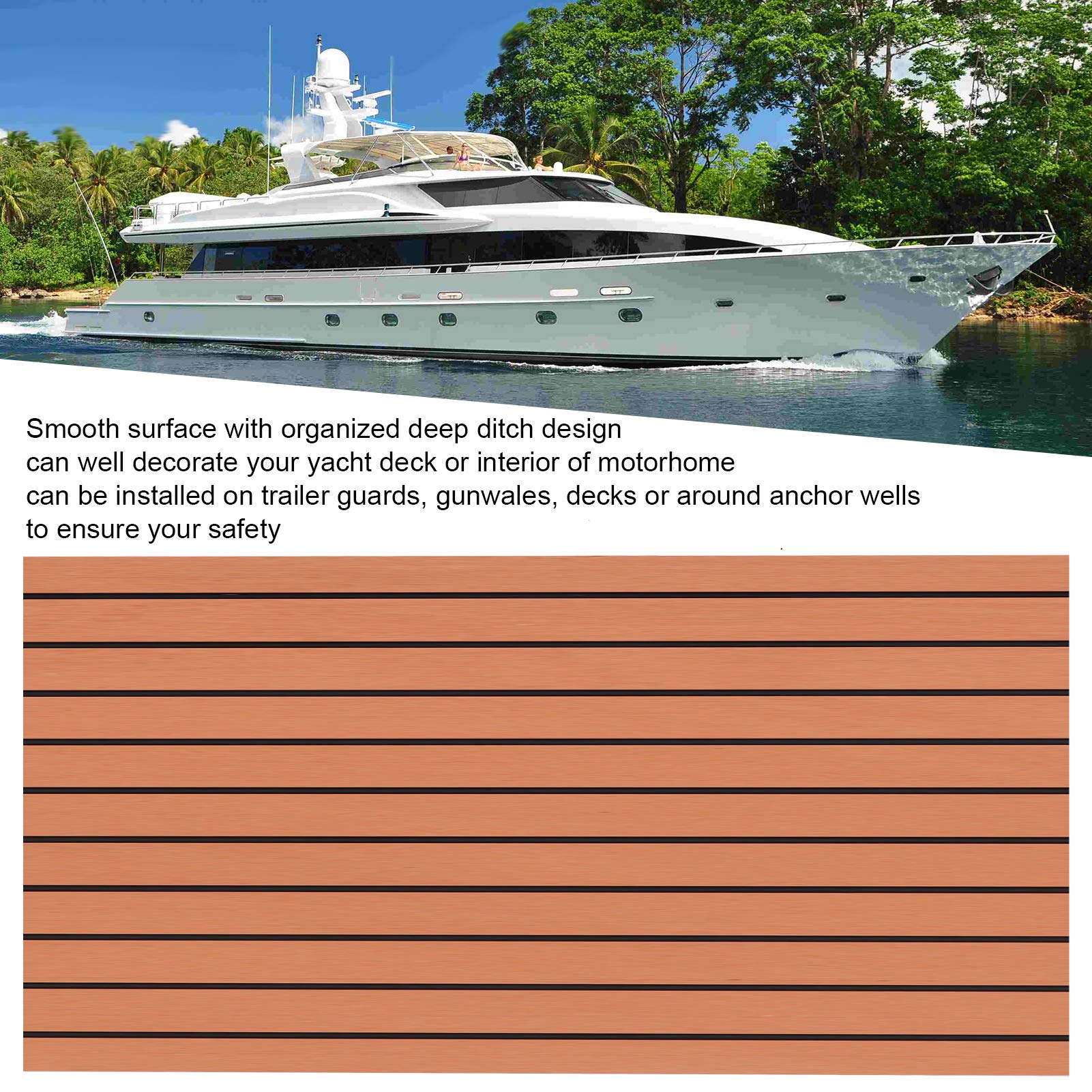ARyako EVA Foam Boot Vloeren Faux Teak Boot Decking Sheet