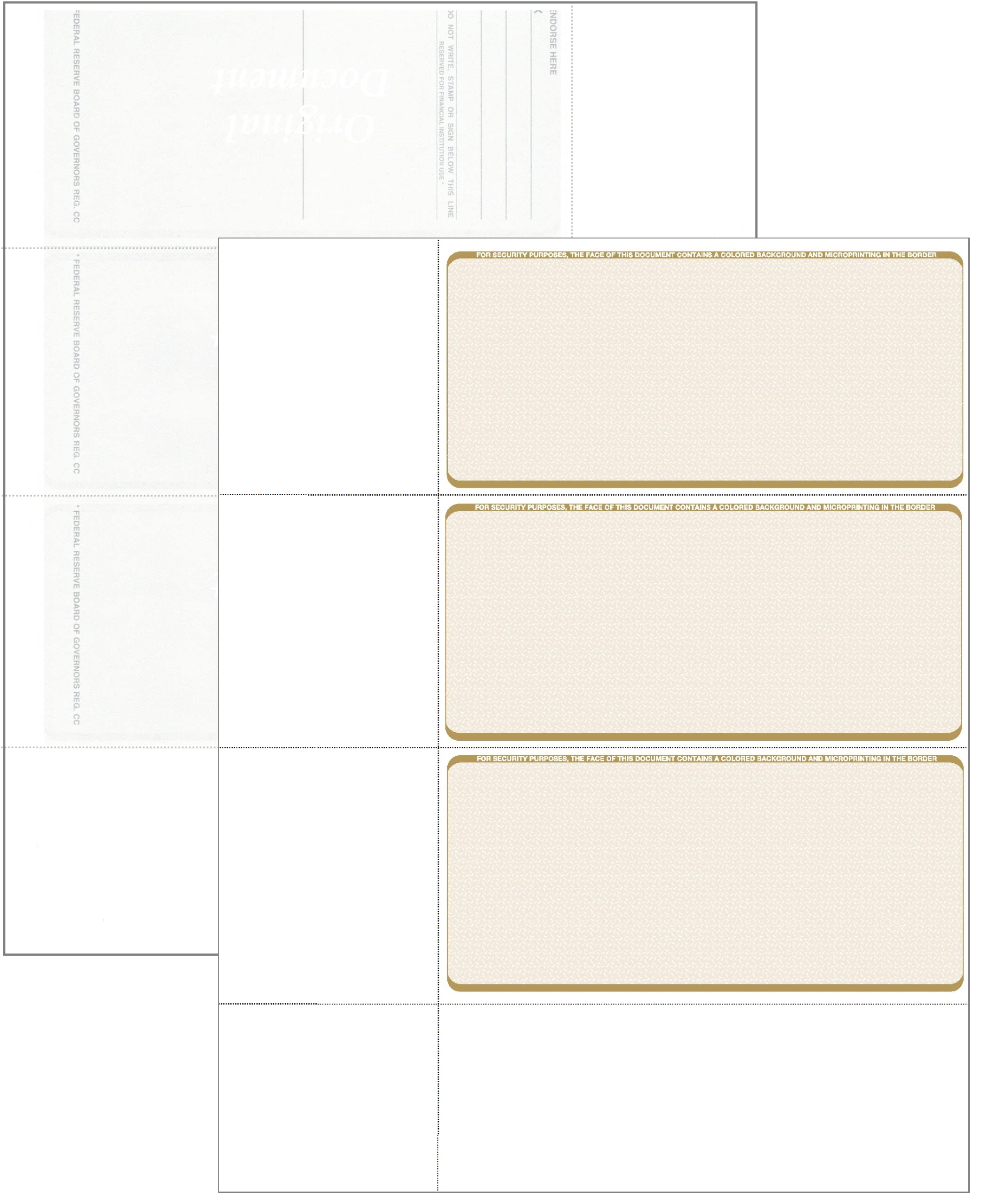 Snapklik.com : Computer Check Paper - Blank Personal Wallet Checks 3 On ...