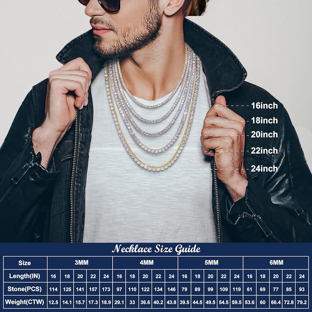 テニスネックレス　ホワイトゴールド　モアサナイト　50cm 幅5mm sm3_79973222.jpg