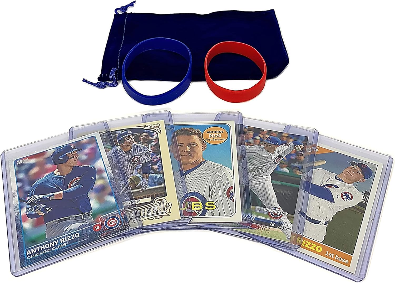 Amazon Com Anthony Rizzo Baseball Cards 5 Assorted Chicago Cubs Trading Card And Wristbands Gift Bundle Collectibles Fine Art Amazon Com Anthony Rizzo Baseball Cards 5 Assorted Chicago Cubs Trading Card And Wristbands Gift Bundle Collectibles Fine Art