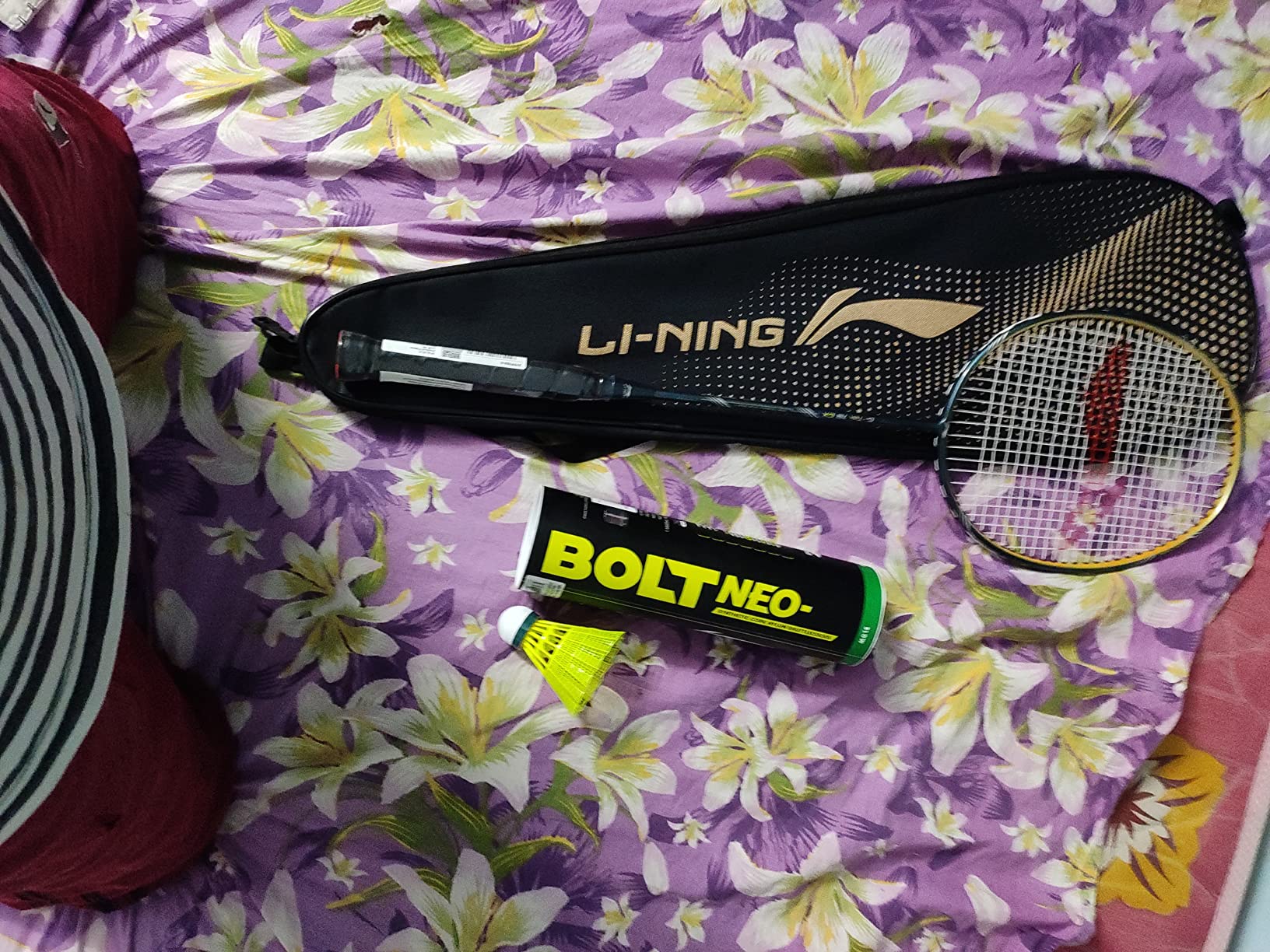 Lining Racket 78g Li-Ning G-TEK 78 GX (AYPP294-5) Composite Strung Graphite Badminton ...
