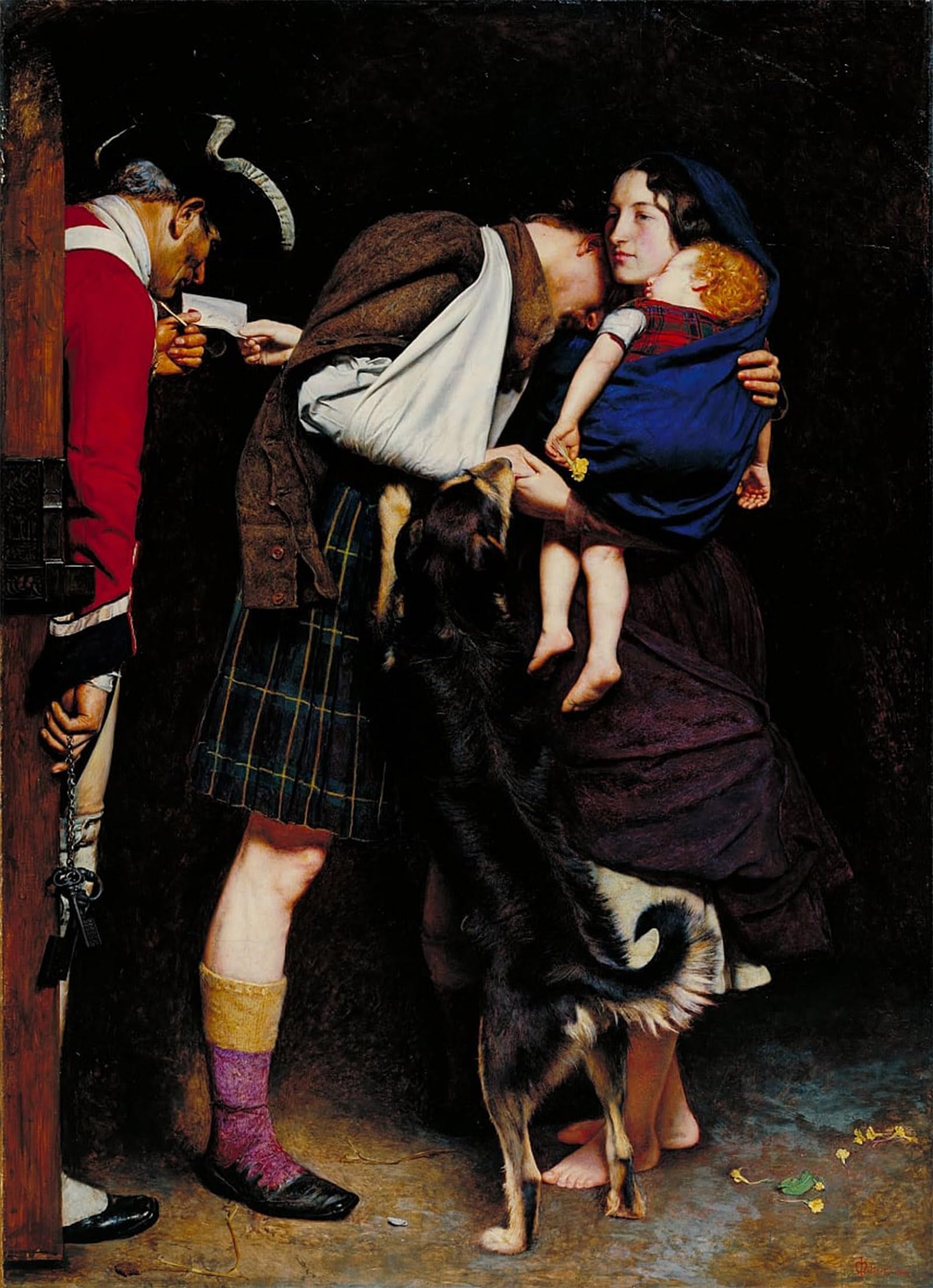 SERENDIPITP Retro Picture Poster Wall Art Pictures Painting the Order of Release by John Everett Millais Wall Art Canvas Print for Wall Decor 60x90cm