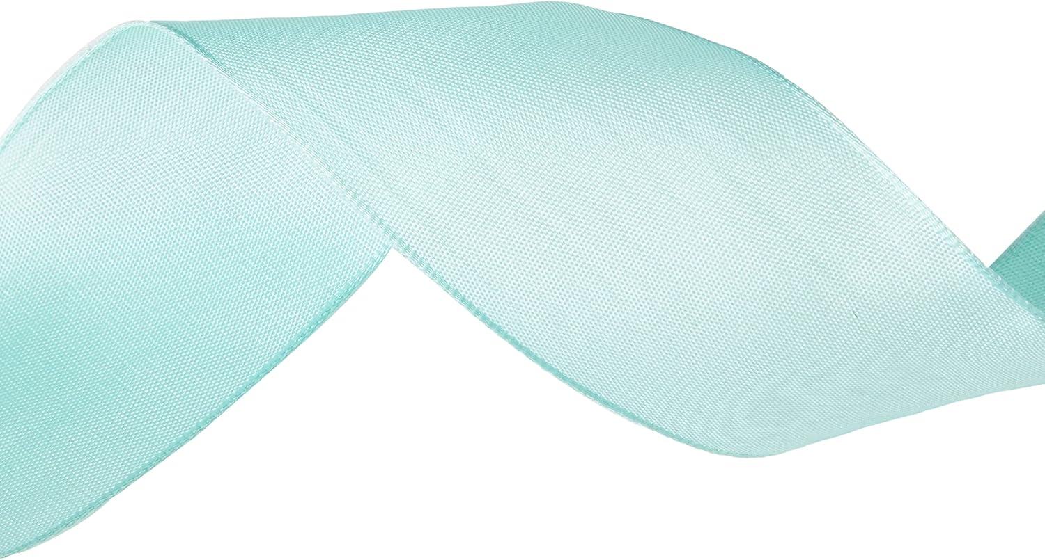 C.E. Pattberg DREAM Ribbon With Wired Edges - sea green, 20 m Gifts Band For Colourful Presents, 40 mm Width, Decorative Ribbon For Christmas, Easter, Baby Showers, Wedding Presents, Etc - Easy To Form