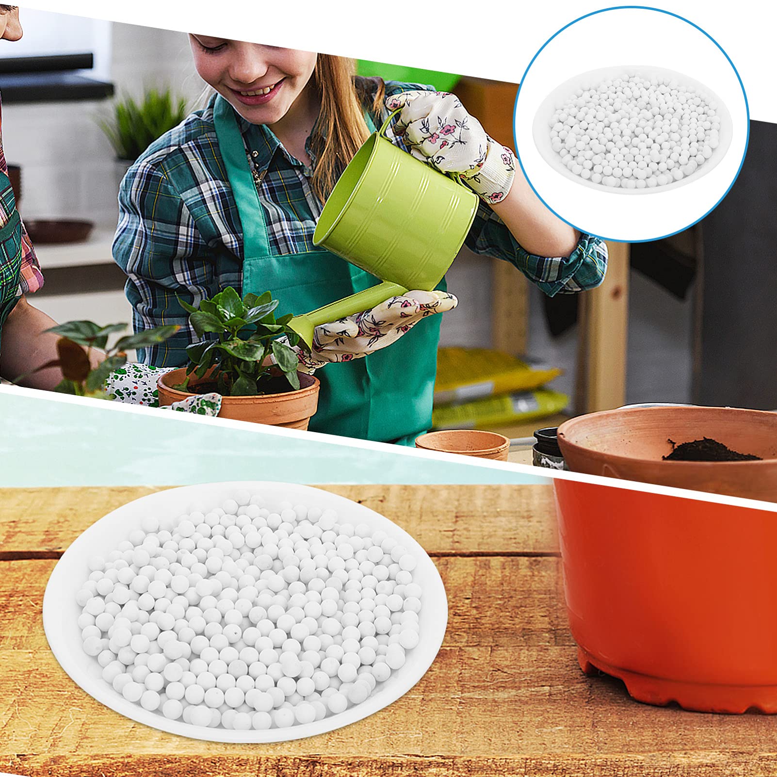 Hemobllo 2sacs Terreau pour Fleurs Et Ceramsite pour Pots De Fleurs Jardinage Orchidées avec Drainante pour Développement Racines Simple Et Délicat