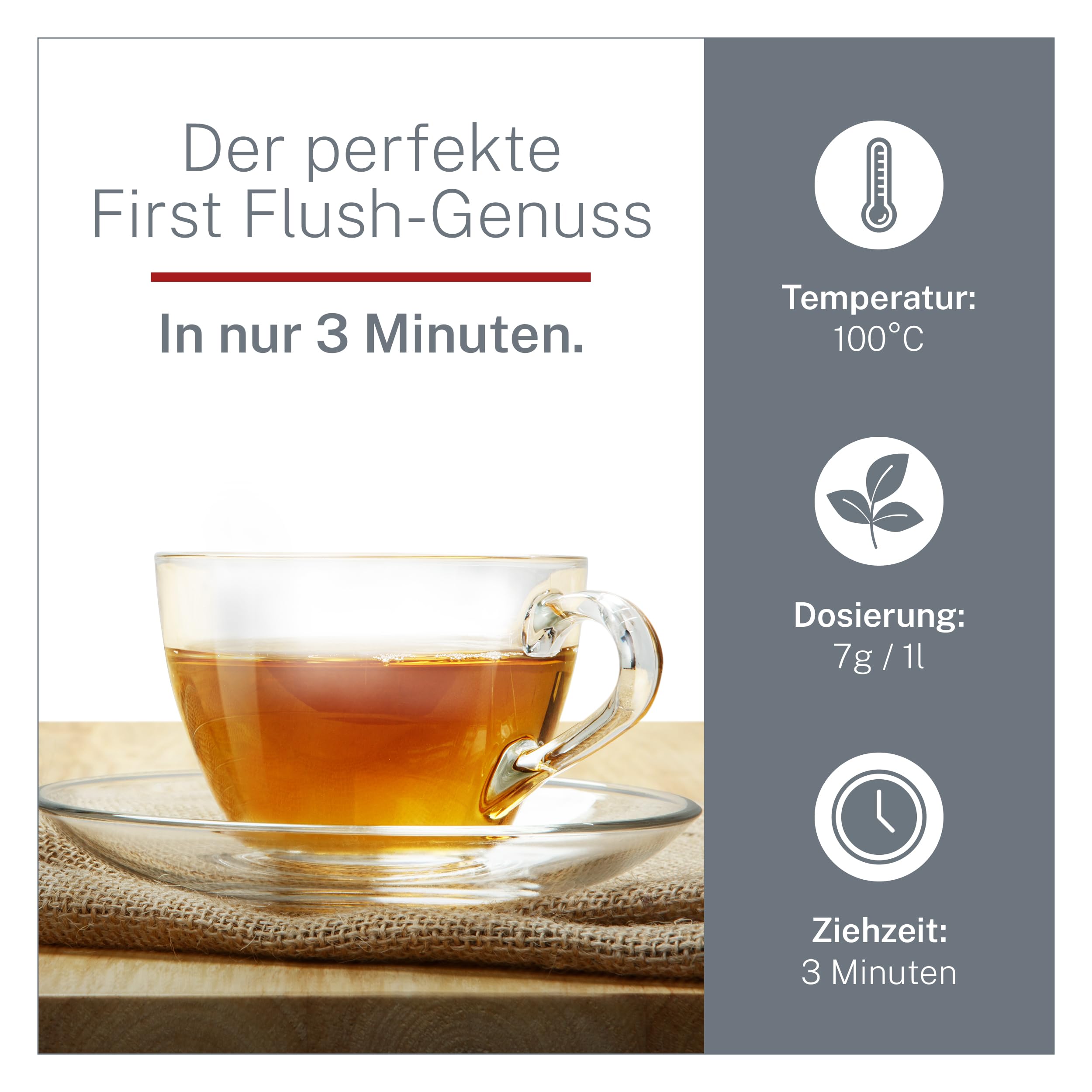 Darjeeling First Flush Bio Tee 1 kg lose - Hochwertiger Schwarztee - würzig & fruchtig - Schwarzer Tee Lose aus ökologischem und fairem Anbau – MyCupOfTea
