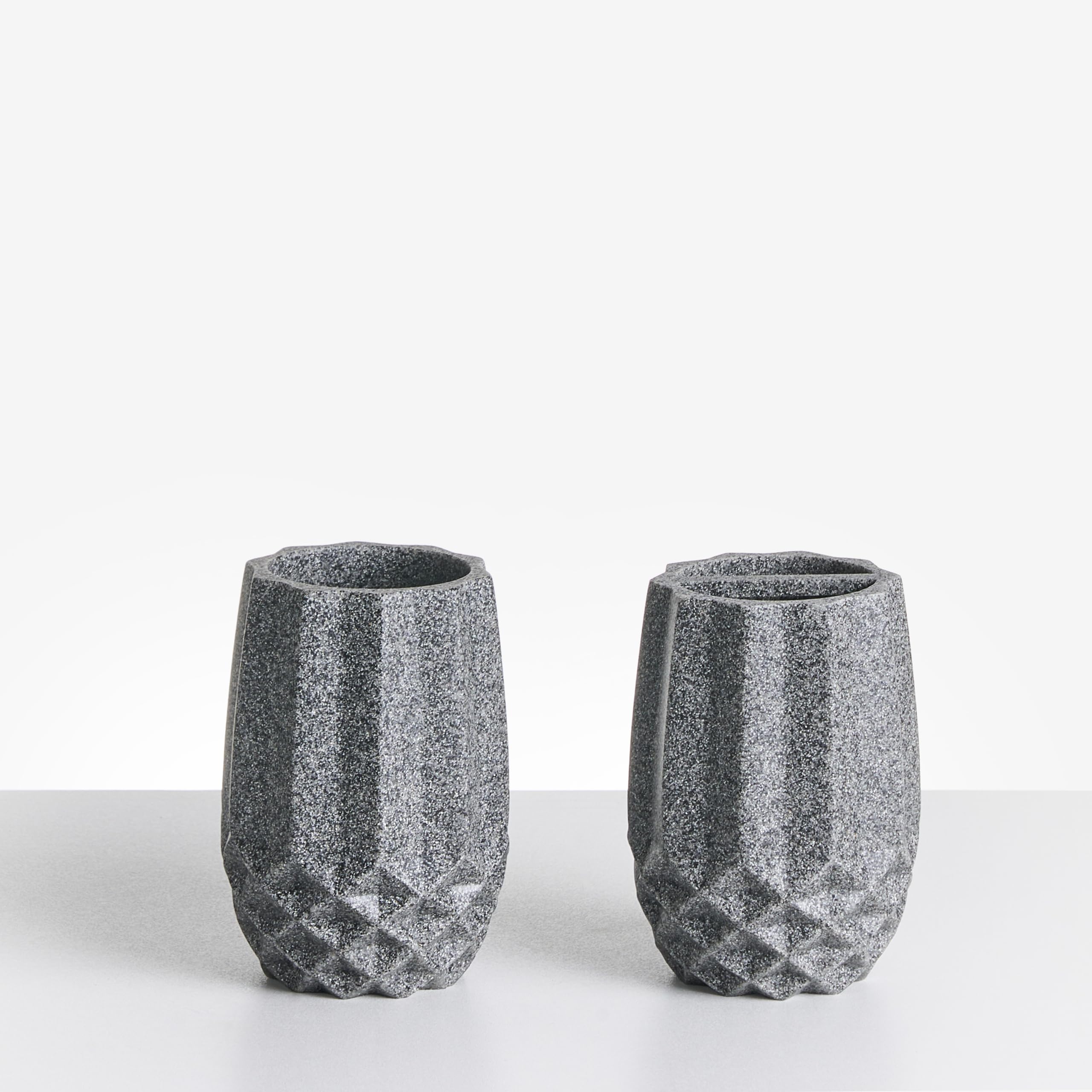 Conjunto de 5 Accesorios de baño jabonera dispensador de jabón escobilla de Inodoro Vaso Soporte para cepillos de Dientes Gris Samiria