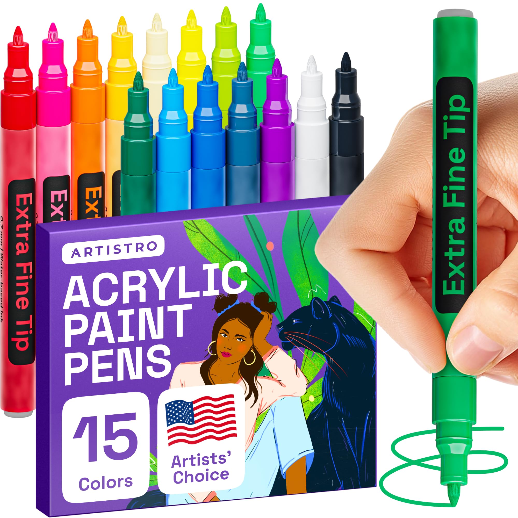 Amazon.co.jp: ARTISTRO Paint Pens ペイントペン ロックペイン