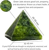 Vista 161 de Amazing Gemstone Amethyst Pyramid Crystal Healing Stones - 2" Great Pyramid Figurine of Natural Stone Pyramid for Meditation, Reiki, Chakra