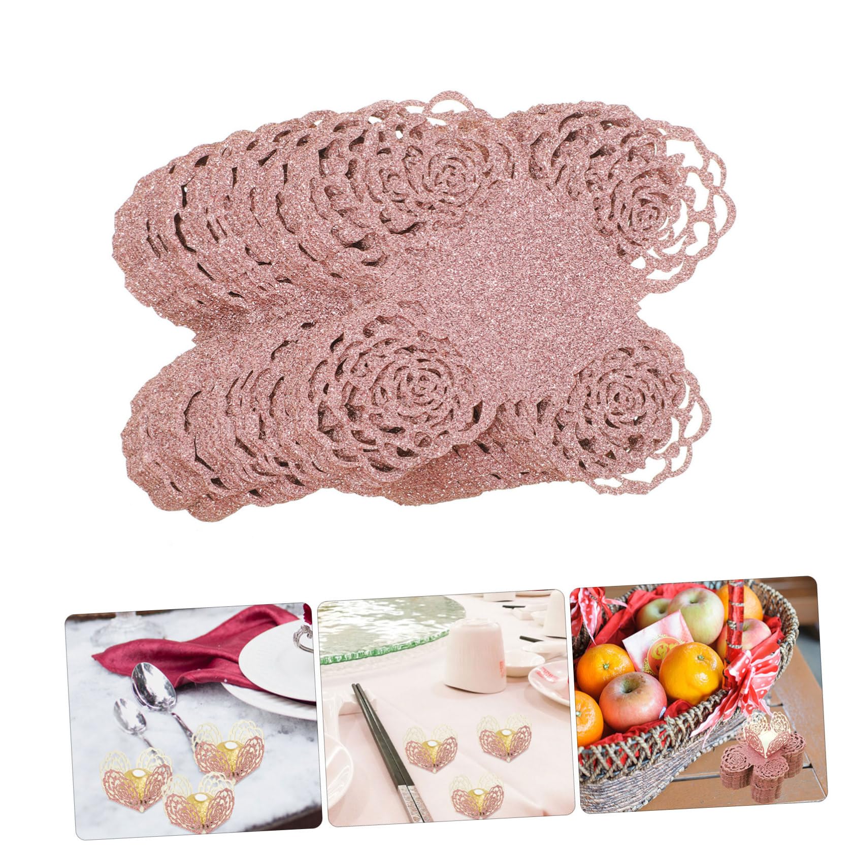 MAGICLULU 50pcs Schokolade Wrapper Tassen Trüffel Candy Dekorative Party Versorgung für Hochzeit