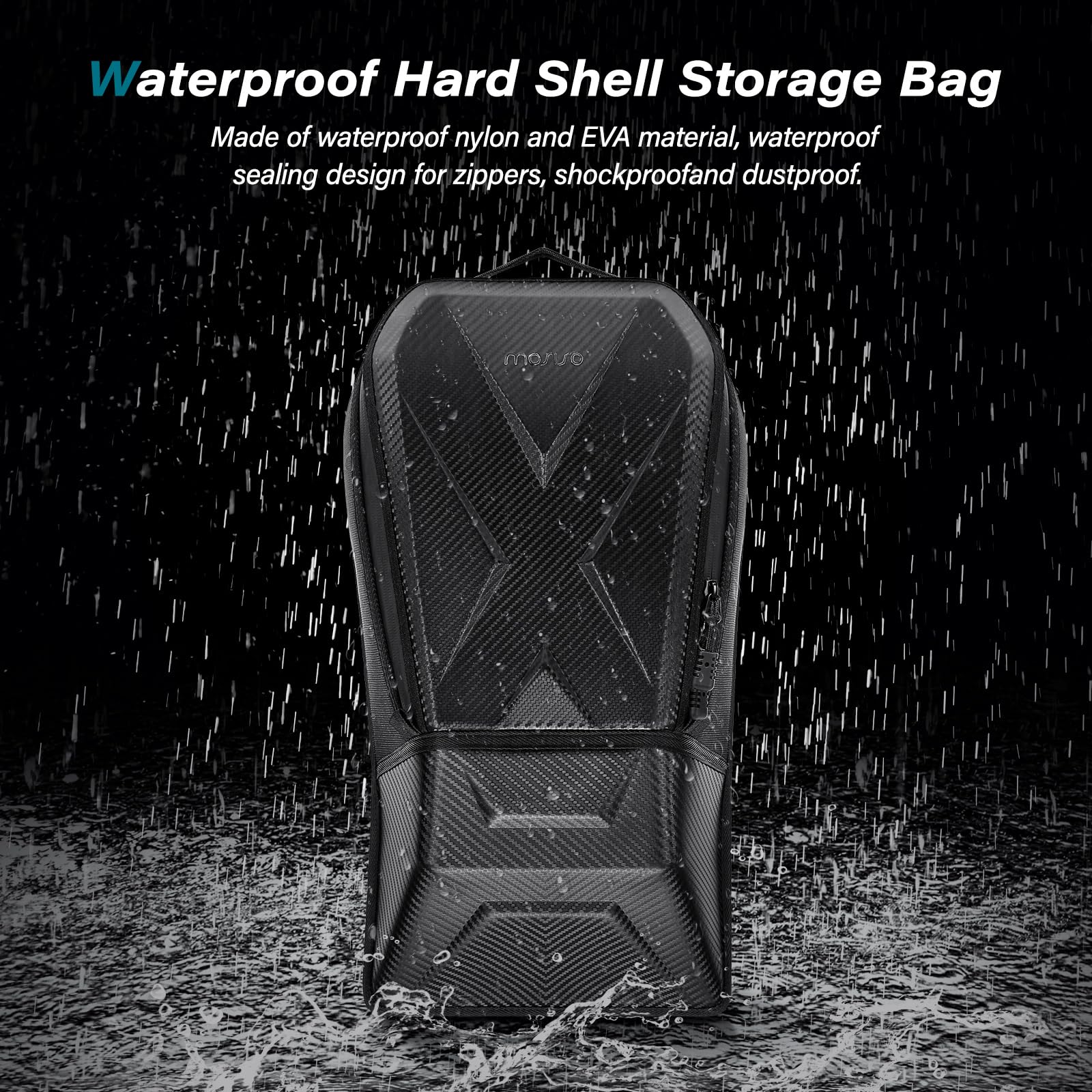 MOSISO UTV Centro Almacenaje Consola Bolsa Compatible con Can Am Maverick X3 MAX XRS XDS Turbo R RR 2017 2018 2019 2020 2021 2022 2023 2024, Waterproof Carcasa Caso Bag Almacenaje Entre Asiento,Negro