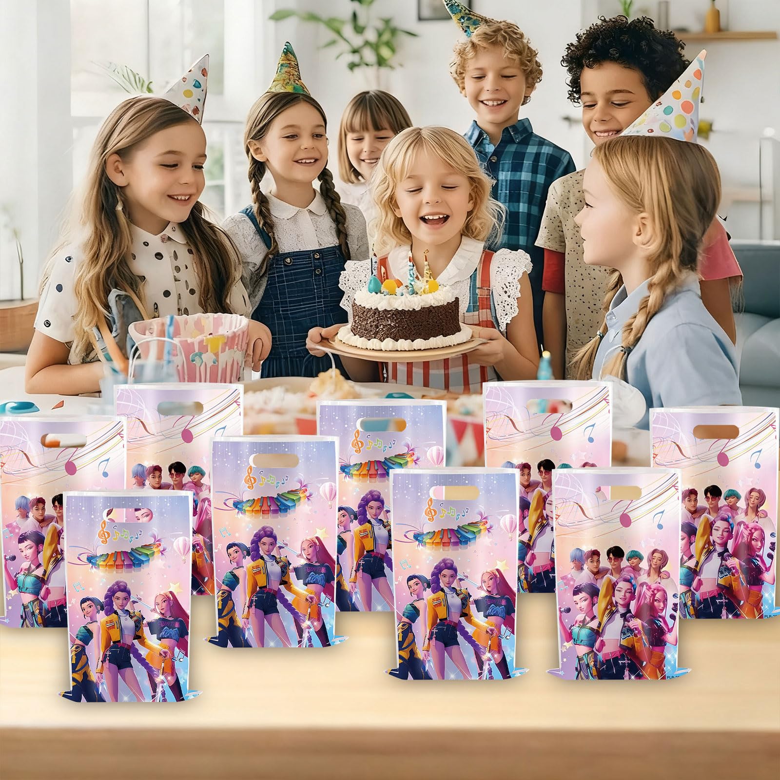 30 Sacs Cadeaux pour Bonbons, Sachet Anniversaire Enfan，Décoration d'anniversaire pour Enfants, Noël, Mariage