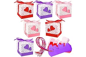 Zonon Heart Shaped Valentine's Day Bakery Cookie Boxes